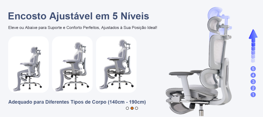 Cadeira Ergonômica Office Dedock