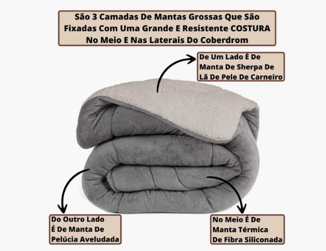 Cobredom Casal e Queen Dupla Face