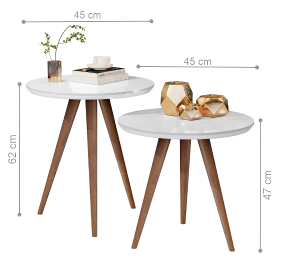 Mesa Lateral e Apoio Sala de Estar