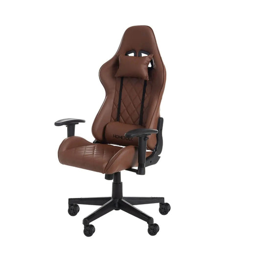 Cadeira de Escritório Gamer Ceo - Preto c/ PU Caramelo