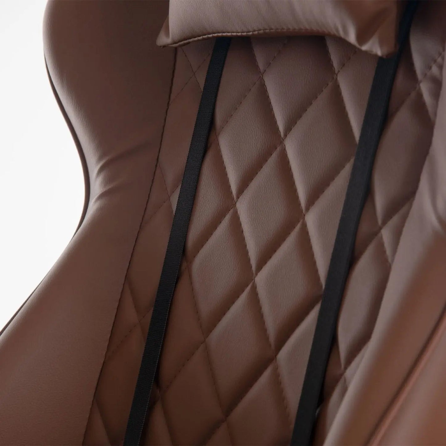 Cadeira de Escritório Gamer Ceo - Preto c/ PU Caramelo