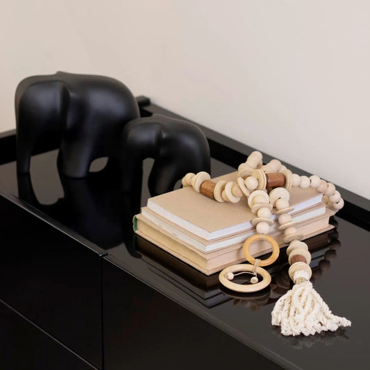 Colar de Mesa Doha em contas Palha