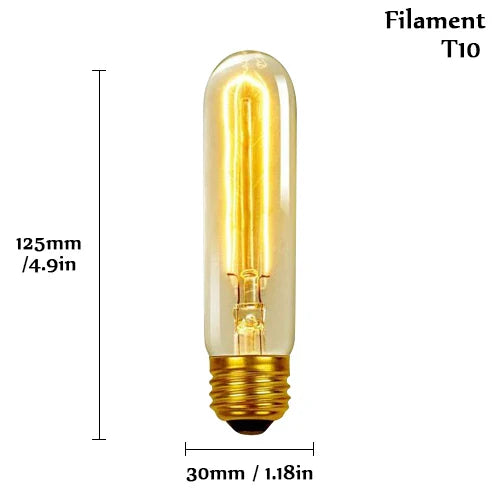 Lampada De Led Retro Vintage E27 Bivolt Branco Quente