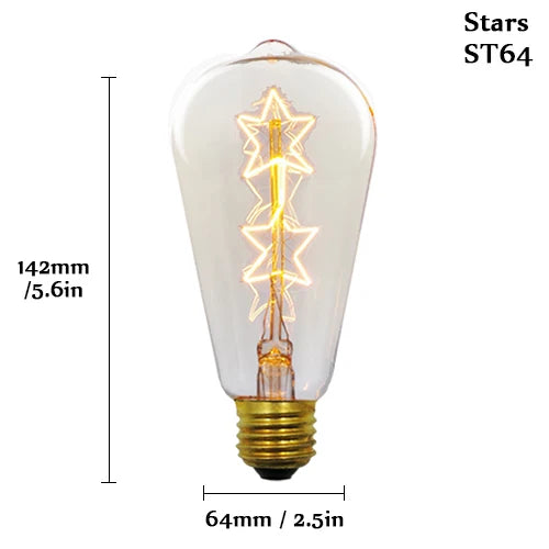 Lampada De Led Retro Vintage E27 Bivolt Branco Quente