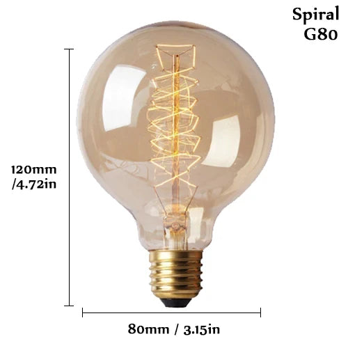 Lampada De Led Retro Vintage E27 Bivolt Branco Quente