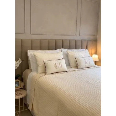 Placas de Cabeceira Modular Estofada