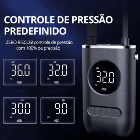Mini Compressor de Ar Portatil de Pneu