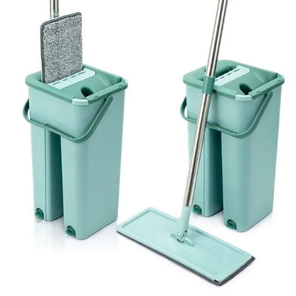 Mop de Limpeza com Esfregão e Balde