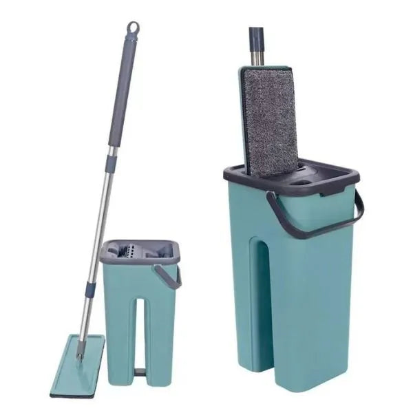 Mop de Limpeza com Esfregão e Balde