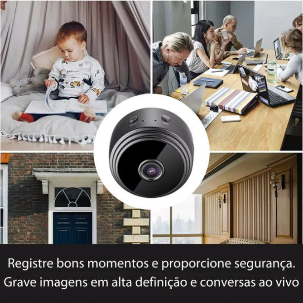 Mini Câmera Espiã Com Wifi | Gravador De Voz