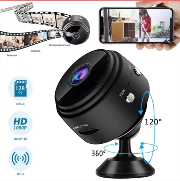 Mini Câmera Espiã Com Wifi | Gravador De Voz