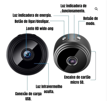 Mini Câmera Espiã Com Wifi | Gravador De Voz