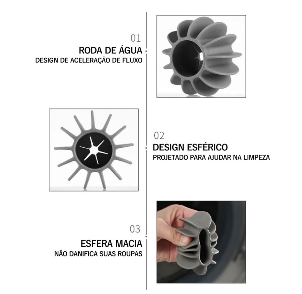 Bola Removedora de Pelo para Roupas Reutilizável Connect