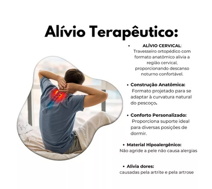 Travesseiro Magnético Anti-Ronco