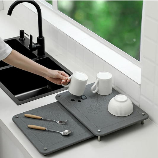 Escorredor de secagem em pedra