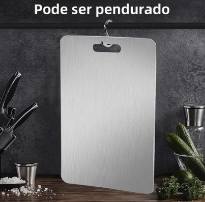 Tábua de Cozinha em Aço Inoxidável Antibacteriana