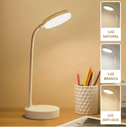 Luminária Abajur  LED \ Luz Recarregável Touch