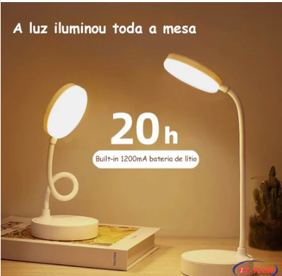 Luminária Abajur  LED \ Luz Recarregável Touch