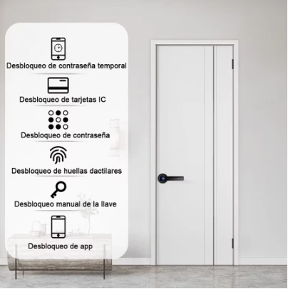 Fechadura Eletrônica Digital  Com Biometria Touch, Chave e Tag