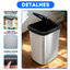 Lixeira Inox 9L Tampa Click Moderna