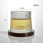Copo de Whisky Cristal com Base Rotativo Bar em Casa
