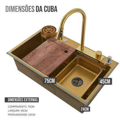 Cuba Gourmet Inox Dourado