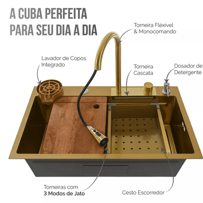 Cuba Gourmet Inox Dourado