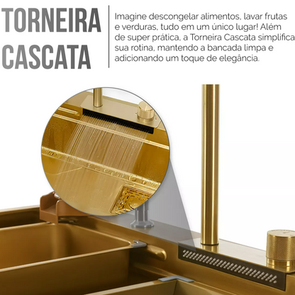 Cuba Gourmet Inox Dourado