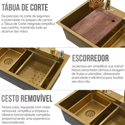 Cuba Gourmet Inox Dourado