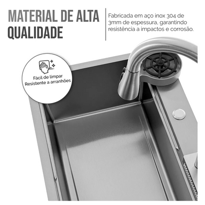 Cuba Cozinha Gourmet Prateado SoftClean
