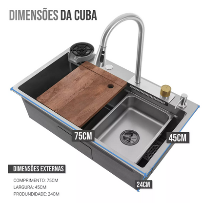 Cuba Cozinha Gourmet Prateado SoftClean