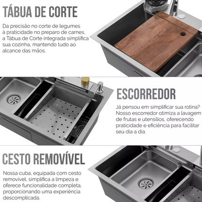 Cuba Cozinha Gourmet Prateado SoftClean