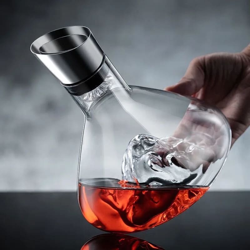 Decanter de Vinho Vidro Iceberg Home Bar
