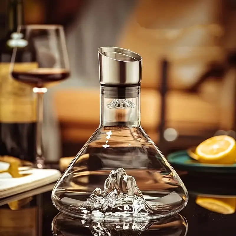 Decanter de Vinho Vidro Iceberg Home Bar