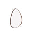 Espelho Orgânico Decorativo Jowel 63 cm - Nogueira
