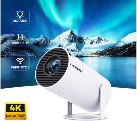 Projetor 4K Cinema Portátil HY320