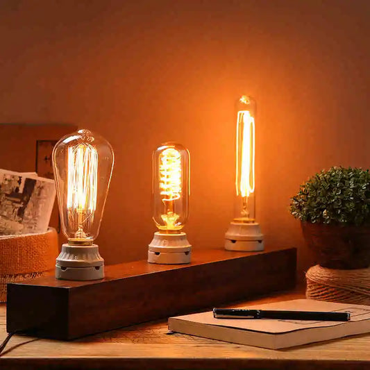 Lampada De Led Retro Vintage E27 Bivolt Branco Quente