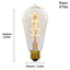 Lampada De Led Retro Vintage E27 Bivolt Branco Quente