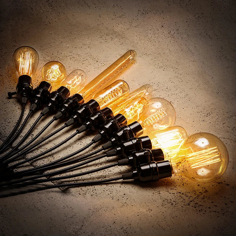 Lampada De Led Retro Vintage E27 Bivolt Branco Quente