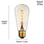 Lampada De Led Retro Vintage E27 Bivolt Branco Quente
