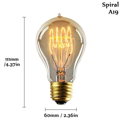 Lampada De Led Retro Vintage E27 Bivolt Branco Quente