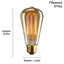 Lampada De Led Retro Vintage E27 Bivolt Branco Quente