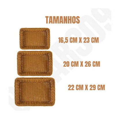 Cesto Vime Organizador Decorativo