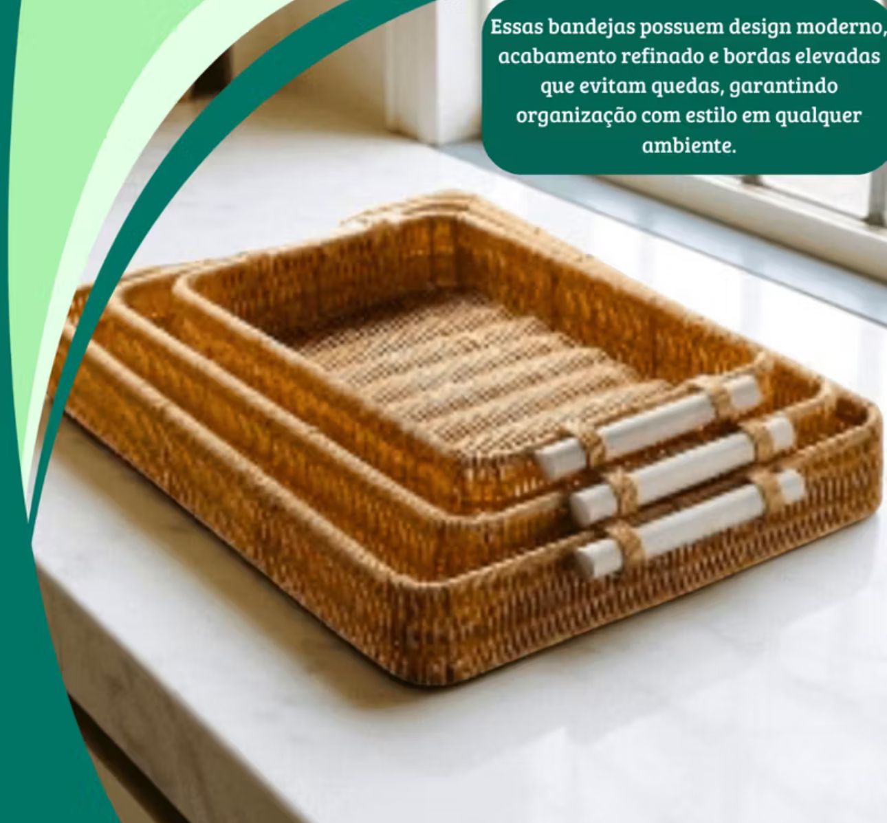 Cesto Vime Organizador Decorativo