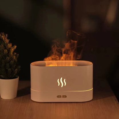 UMIDIFICADOR E DIFUSOR DE AROMAS - EFEITO CHAMAS FOGO
