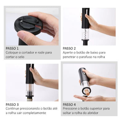 Abridor de Vinhos Elétrico | Dedock