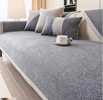 Capa de Sofá Antiderrapante e Linho Klaus