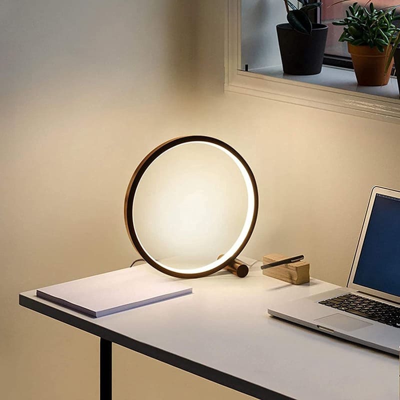 Luminária de Mesa Alumínio Moderna Ondular