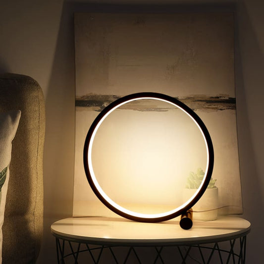 Luminária de Mesa Alumínio Moderna Ondular