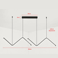 Lustre Pendente Led Linear Diamond